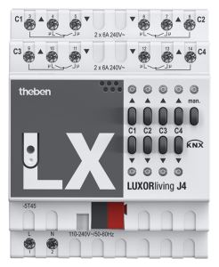 LUXORliving Theben Blind Motor Actuator 4 Channel
