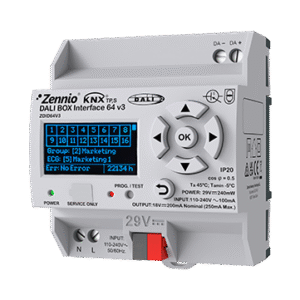 Zennio DALIBOX, KNX-DALI Interface 64 V3, 1 Channel
