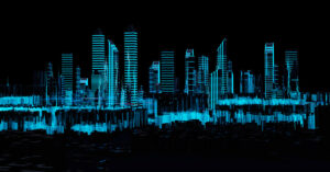 Cityscape futuristic 3d city neon light