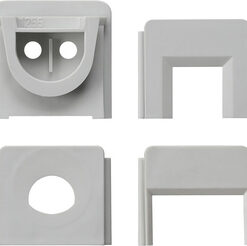 GIRA Set Adapter Cab Entry Wp Sm Grey