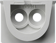 GIRA Adapter Cab Entry 2-G Wp Sm Grey