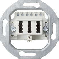 GIRA Tae Conn Box Tae 3 X 6 Nfn Insert White