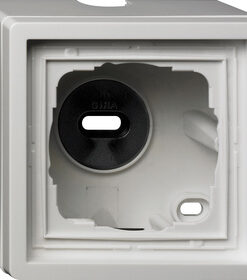 GIRA Sm Hous  1-G + Fr  Gira F100 P White