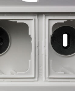 GIRA Sm Hous  2-G + Fr  Gira F100 P White