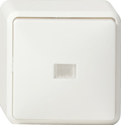 GIRA Rock Ind Sw  Off/2-Way Sm P White