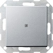 GIRA Btn 2-Way M-C Upright Ctrl Win  System 55 C Alum