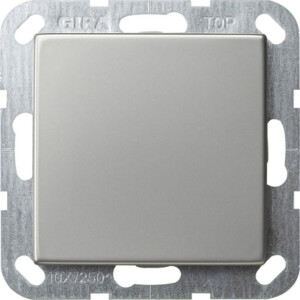 GIRA Pb Sw  Off/2-Way System 55 Stainl Steel