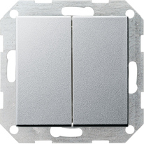 GIRA Pb Sw  2-Way 2-G System 55 C Alum