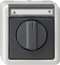 GIRA Blind Sw /Btn 1-P In Sp  Wp Sm Grey