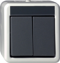 GIRA Rocker Btn Series Btn Wp Sm Grey
