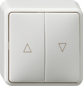 GIRA Blind Rocker Btn Arrows Sm P White