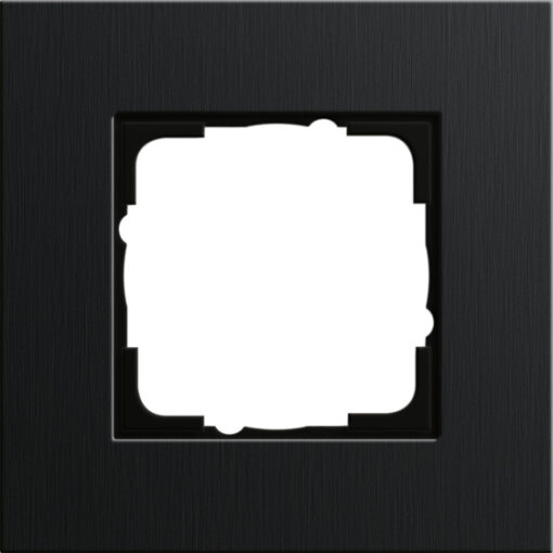 GIRA Cov Fr  1-G Gira Esprit Alum Black(Anod )