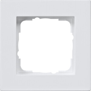 GIRA Cov Fr  1-G Flat Gira E2 P White