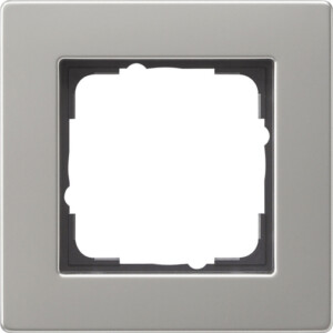 GIRA Cov Fr  1-G Flat Gira E2 Stainl Steel