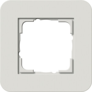 GIRA Cov Fr  1-G Gira E3 Light Grey/P White