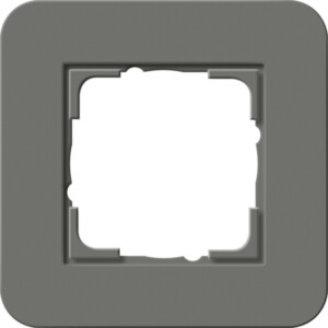 GIRA Cov Fr  1-G Gira E3 Dark Grey/P White