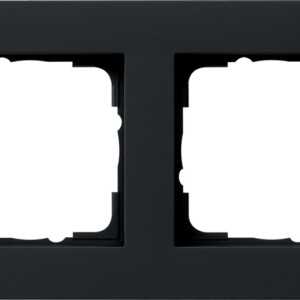 GIRA Cov Fr  2-G Flat Gira E2 Black M