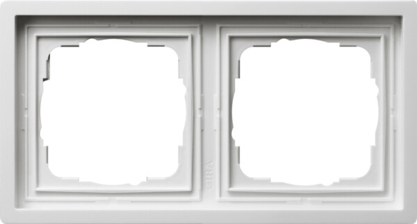GIRA Cov Fr  2-G Gira F100 P White