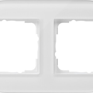 GIRA Cov Fr  2-G Gira Studio White Gl
