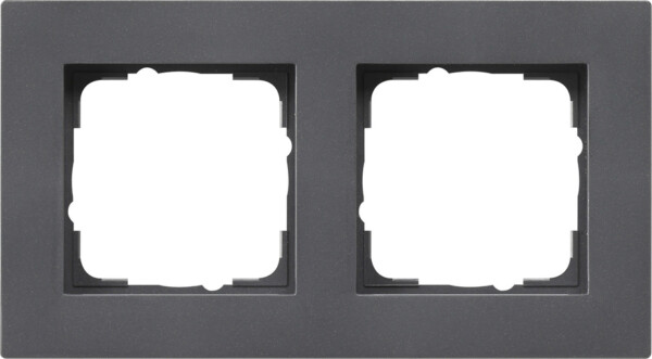 GIRA Cov Fr  2-G Flat Gira E2 Anthra