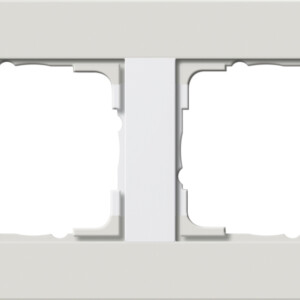 GIRA Cov Fr  2-G Gira E3 Light Grey/P White