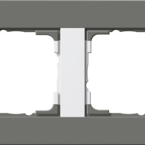 GIRA Cov Fr  2-G Gira E3 Dark Grey/P White