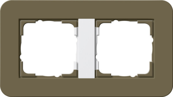 GIRA Cov Fr  2-G Gira E3 Umber/P White