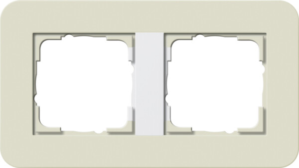 GIRA Cov Fr  2-G Gira E3 Sand/P White