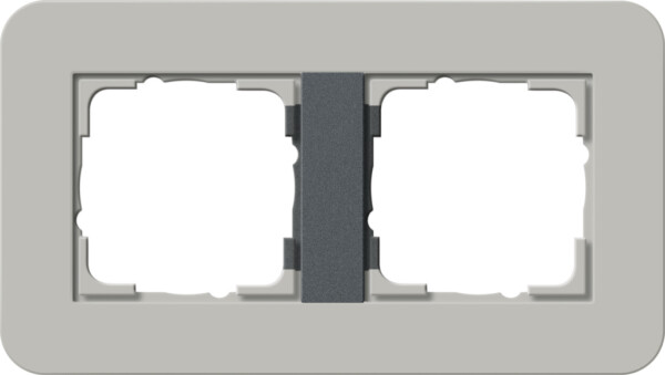 GIRA Cov Fr  2-G Gira E3 Grey/Anthra