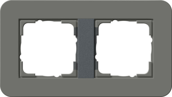 GIRA Cov Fr  2-G Gira E3 Dark Grey/Anthra