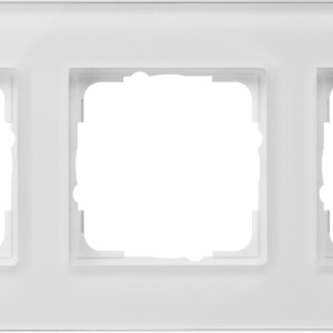 GIRA Cov Fr  3-G Gira Studio White Gl