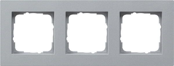GIRA Cov Fr  3-G Flat Gira E2 C Alum