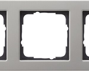 GIRA Cov Fr  3-G Gira E2 Stainl Steel