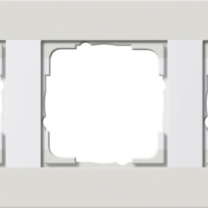 GIRA Cov Fr  3-G Gira E3 Light Grey/P White