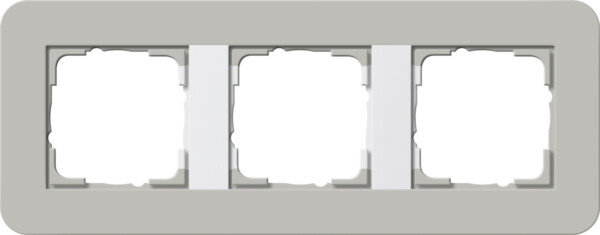 GIRA Cov Fr  3-G Gira E3 Grey/P White