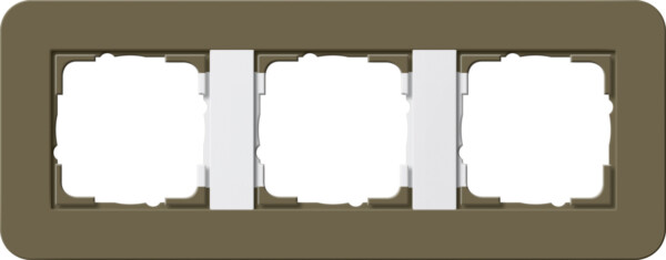 GIRA Cov Fr  3-G Gira E3 Umber/P White