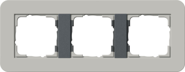 GIRA Cov Fr  3-G Gira E3 Grey/Anthra