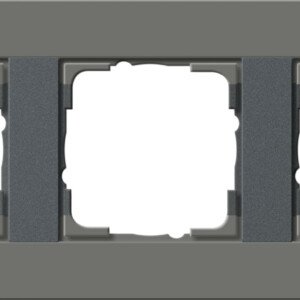 GIRA Cov Fr  3-G Gira E3 Dark Grey/Anthra
