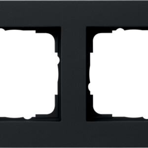 GIRA Cov Fr  4-G Flat Gira E2 Black M