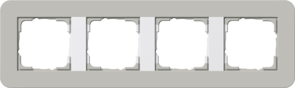 GIRA Cov Fr  4-G Gira E3 Grey/P White