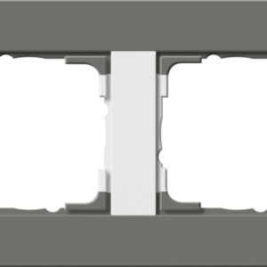 GIRA Cov Fr  4-G Gira E3 Dark Grey/P White
