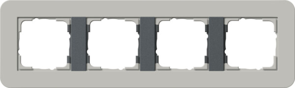 GIRA Cov Fr  4-G Gira E3 Grey/Anthra