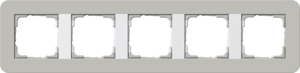 GIRA Cov Fr  5-G Gira E3 Grey/P White