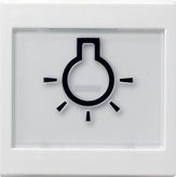 GIRA Rocker In Sp  + Sym Light Large Raised System 55 P White M