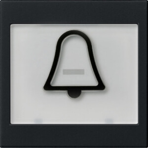 GIRA Rocker In Sp  + Sym Bell Large Raised System 55 Black M