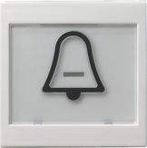 GIRA Rocker In Sp  + Sym Bell Large Raised System 55 P White M