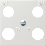 GIRA Central Pl  4-G Symmetrical Accessories P White