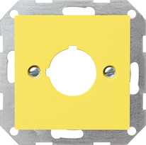 GIRA Cov  Sup Ring Btns Ø 22 5 Mm System 55 Yellow