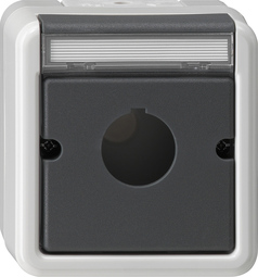 GIRA Hous  In Sp  Btns Ø 22 5 Mm Wp Sm Grey
