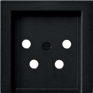GIRA Cov  Kpn Conn Box 4-P System 55 Black M